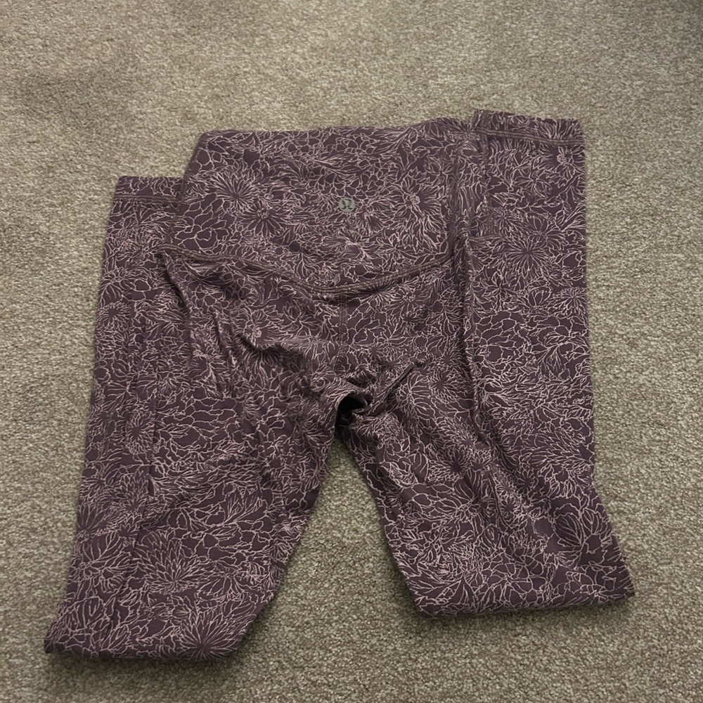 Lululemon Purple Patterned Leggings